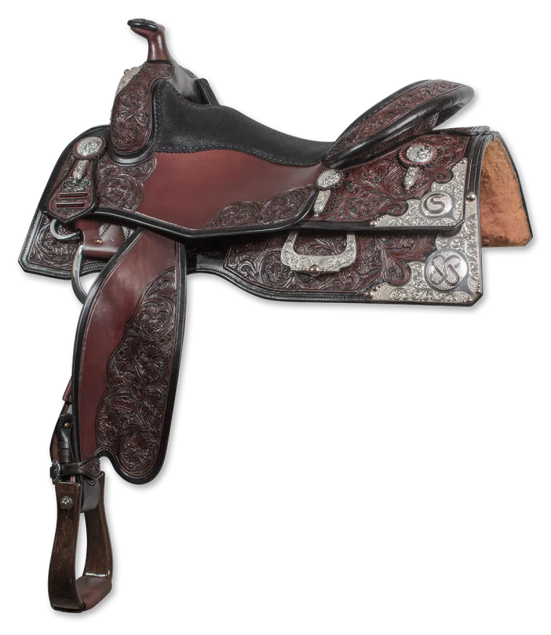 Gina (Schumacher) Bethke — Reining-Westernsattel von Superior Saddlery bei SaddleWorld