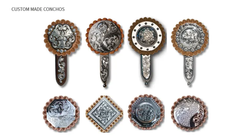 Weitere Conchos und Silberbeschläge für AM SaddleWorld Pro Sättel