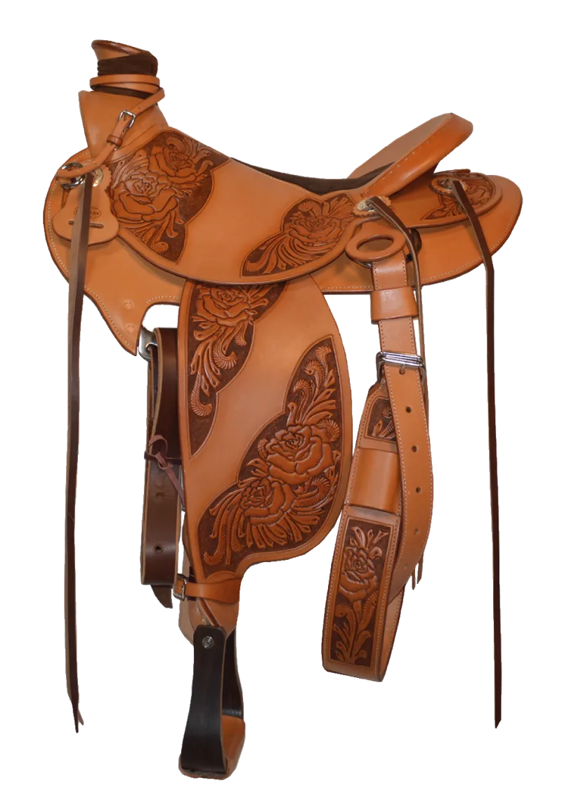 Rose Buckaroo — Ranch Riding-Westernsattel von Pullman bei SaddleWorld