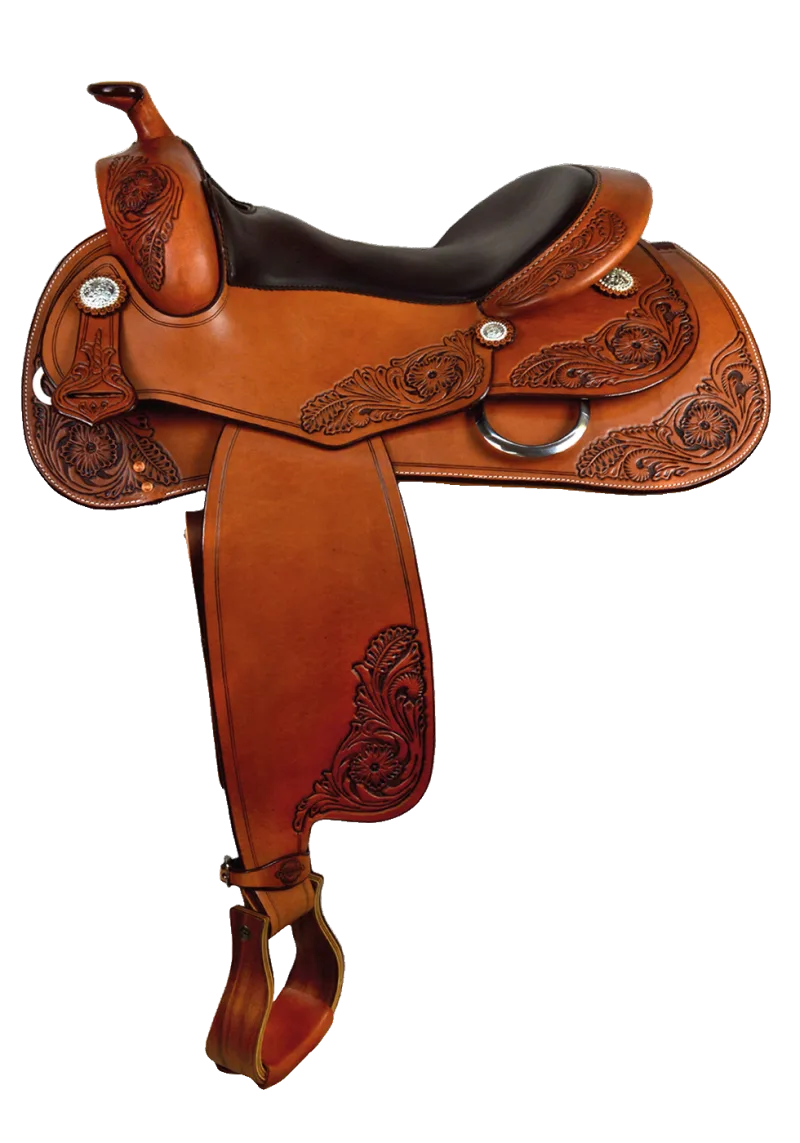 NRHA Pro Reining Flower — Reining-Westernsattel von Pullman bei SaddleWorld