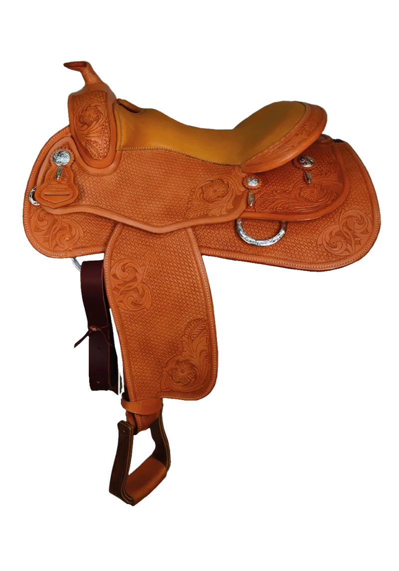 Modell 126/4 Custom NRHA Pro Reiner — Reining-Westernsattel von HiPerformance bei SaddleWorld